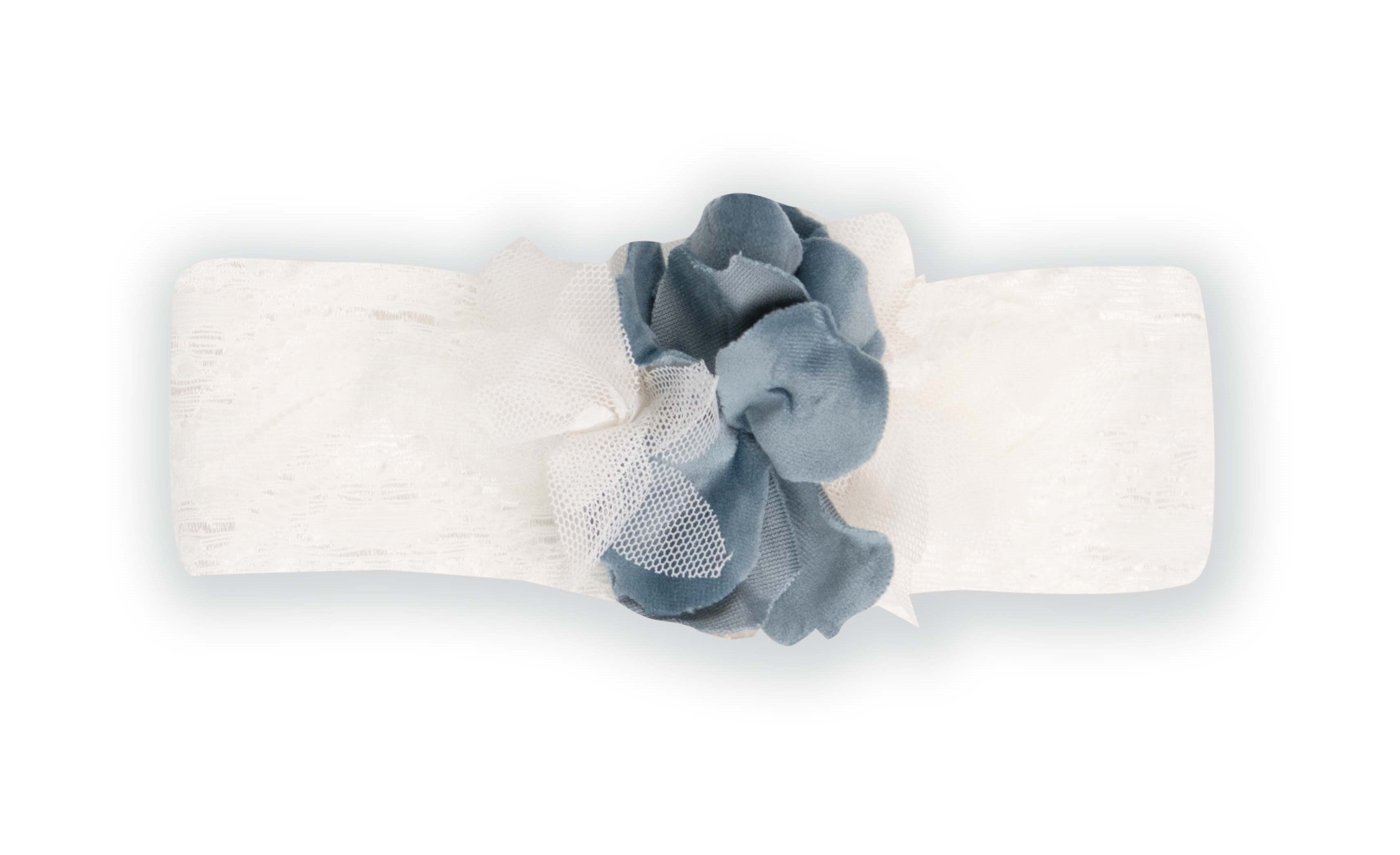 Velvet Dusty Blue Ribbon