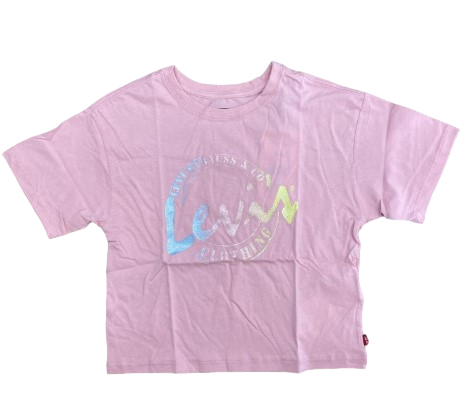 Levis t shirt con scritta glitter crop m c Piccoli Idoli Shop